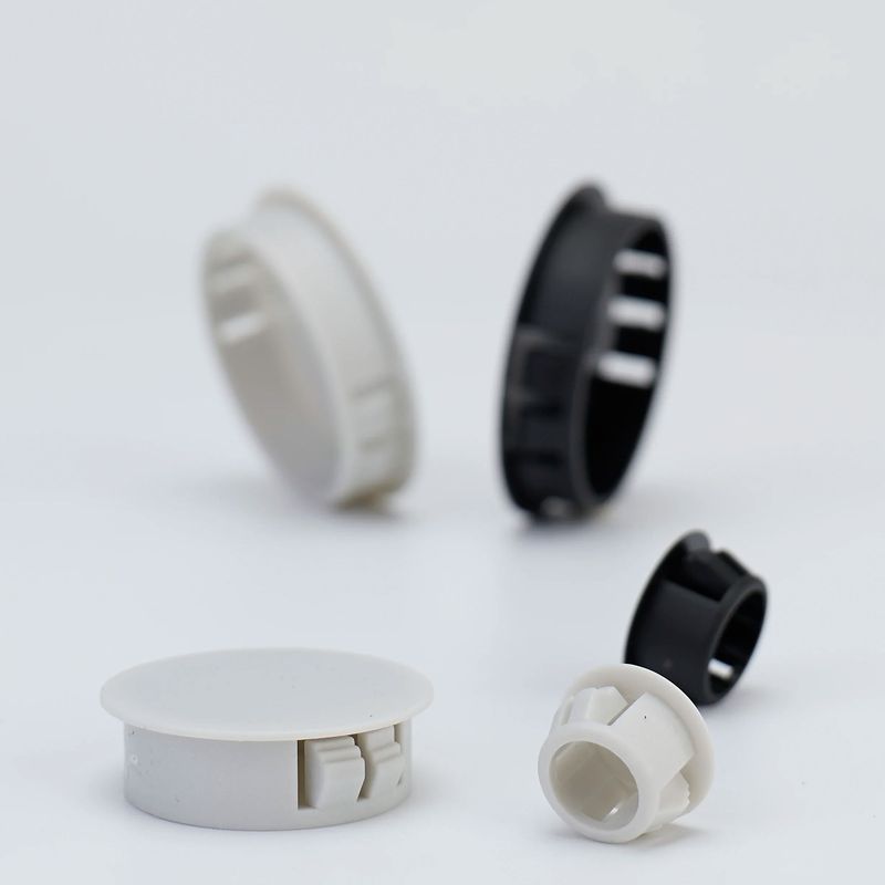 White Plastic Hole Plug 5-60mm Nylon Hole Cover M22 M25 Cover Holes Snap on Plastic Plug Hole Cap Round Plugs Plug For Furniture