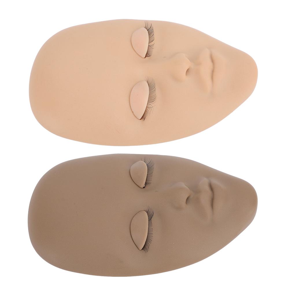 Lash Mannequin Head Silicone Removable Eyelid Multifunctional Eyelash Extension Mannequin Head for M