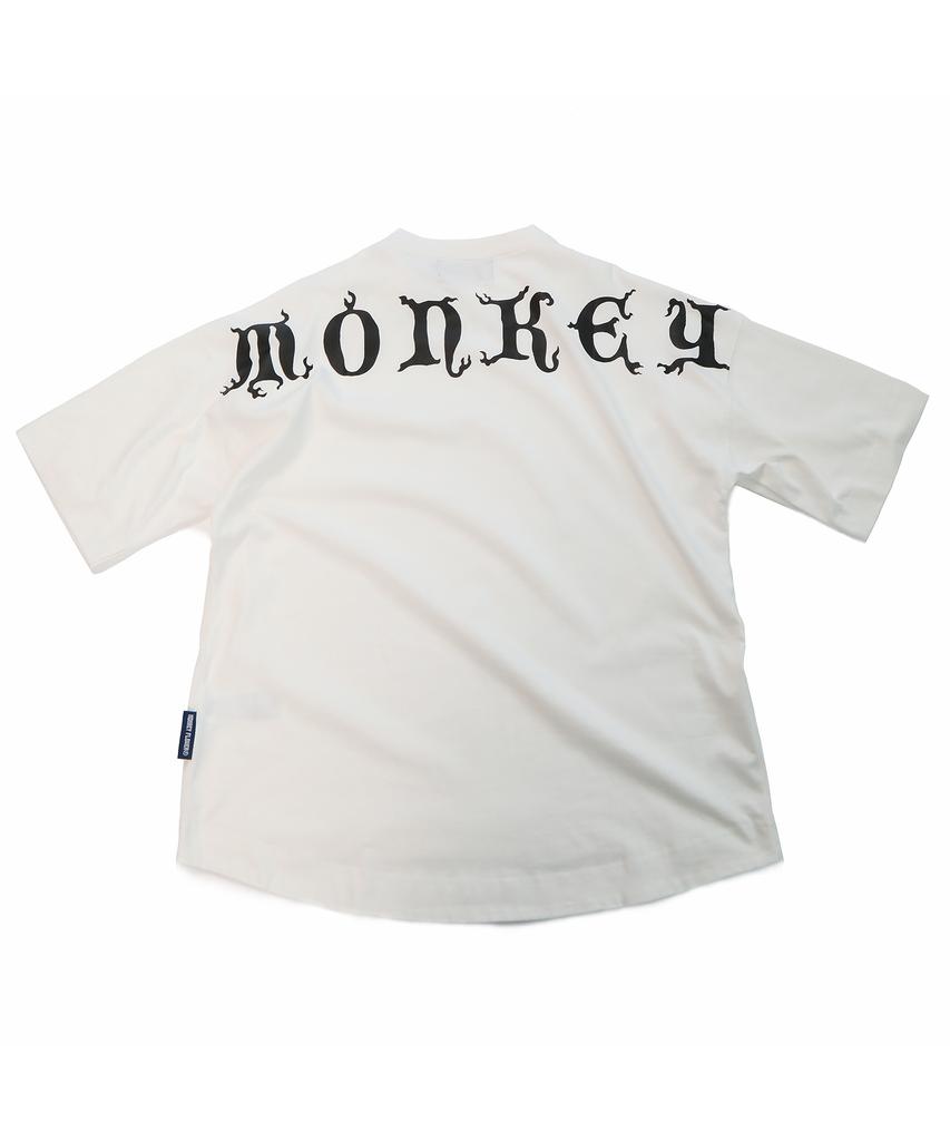 Monkey Flower Unisex Mnfr Coral Font Short Sleeve T-Shirt/Ms0Wts31U White