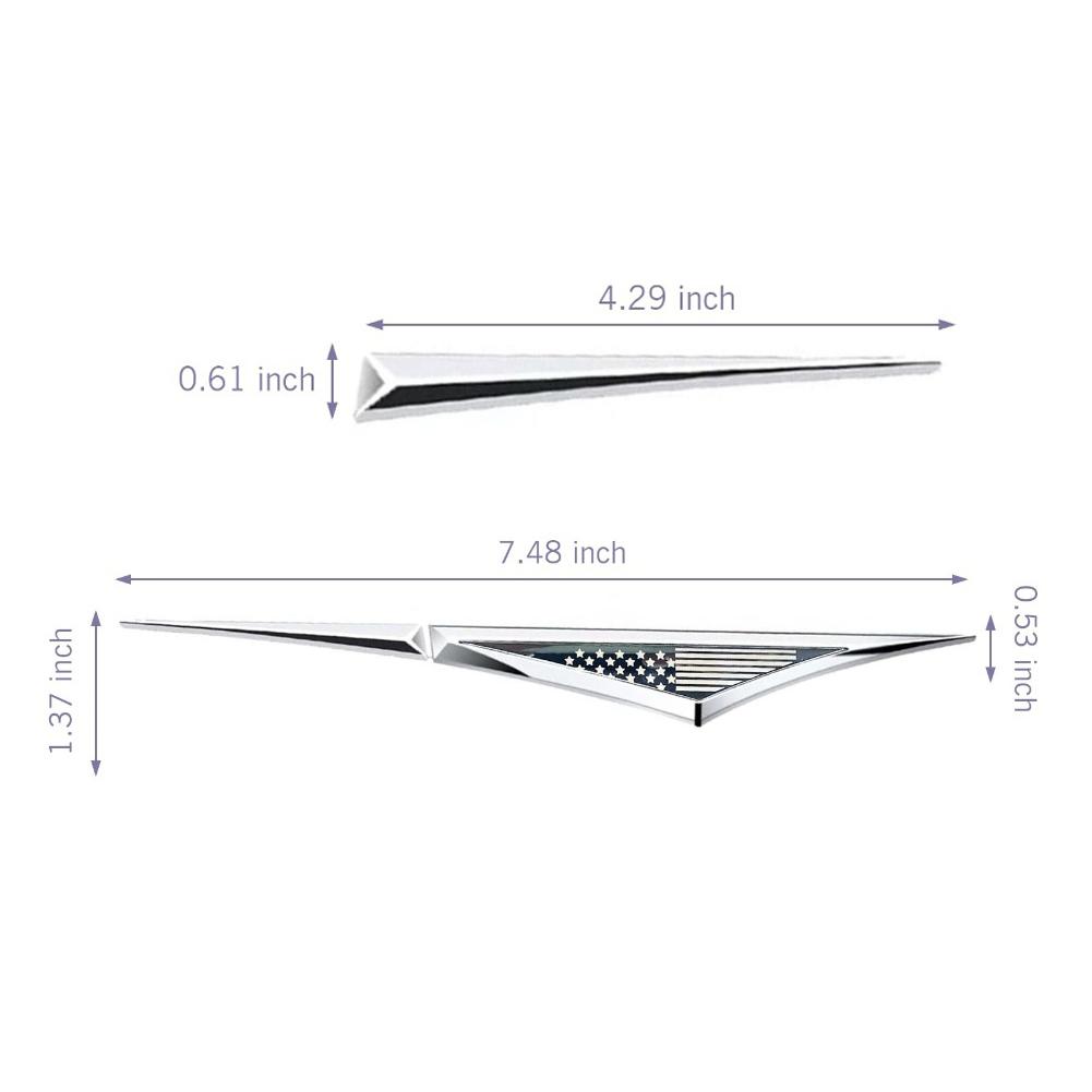 Διακοσμητικά Πλαϊνά Αυτοκόλλητα 3D Έμβλημα Φτερού Αυτοκόλλητα Σήματος Φτερού