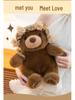 Cute Cartoon Hairband Teddy Bear Plush for Valentine's Confession Gift