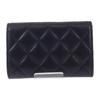 Chanel AP3813_B15723_94305 Card Case Black Lambskin Women