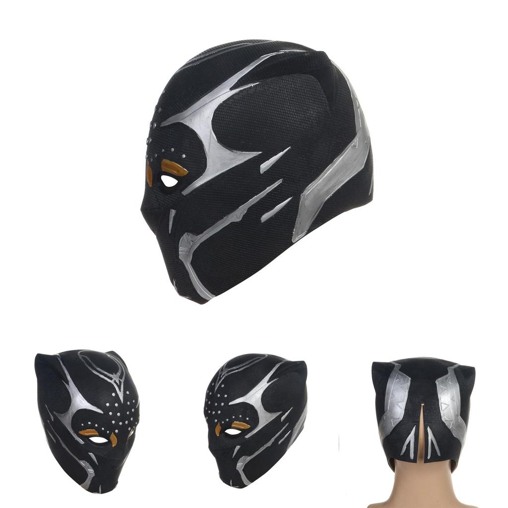 Marvel Black Panther Mask With Latex Material For Cosplay And Costume Parties