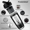 2026 New Electric Protein Shaker Bottle 650ml, USBC Rechargeable 7000 RPM SelfCleaning Mixer Pink
