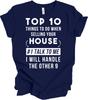 Funny Real Estate Agent T-Shirt: Top 10 Things To Do When Selling