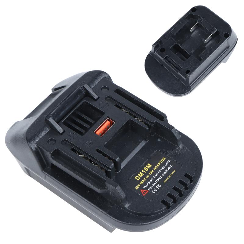 1Pcs Universal ABS Battery Adapter for DM18M Safe Reliable Power Tool Accessory for Craft DIY & Tool Modification one size