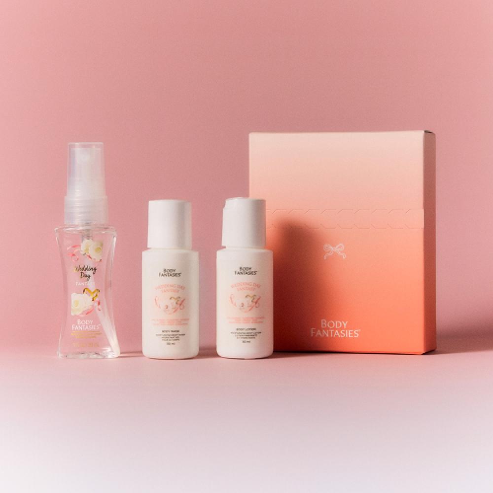 Body Fantasies [Gift Box Gift Box] Body Fantasy Travel Mini Body Care Package Set white musk