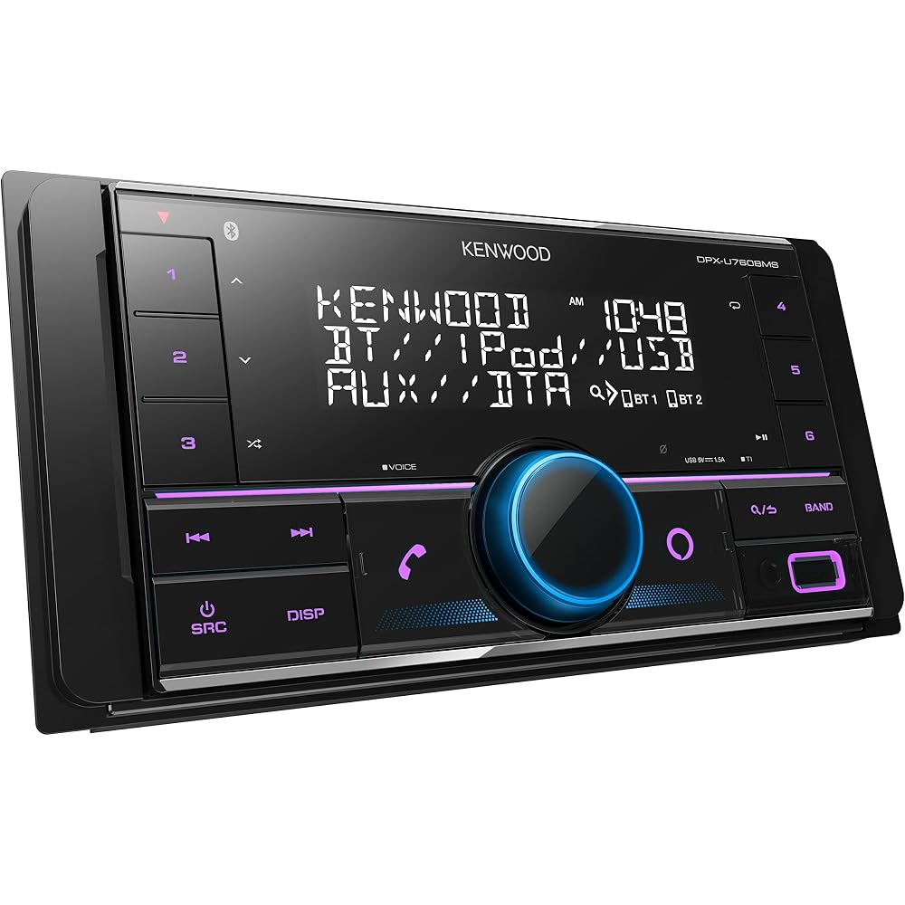 Kenwood DPX-U760BMS 2DIN Receiver MP3 WMA AAC WAV FLAC USB iPod Bluetooth