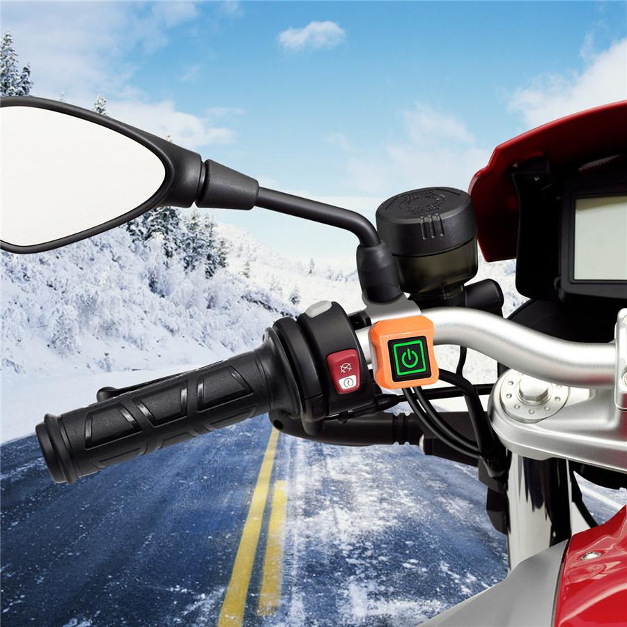 NEW motorcycle electric heat handlebar independent switch three gears temperatur