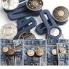 6pcs Free Sewing Buttons Adjustable Disassembly Retractable Jeans Waist Button Metal Extended Buckles Pant Waistband Expander