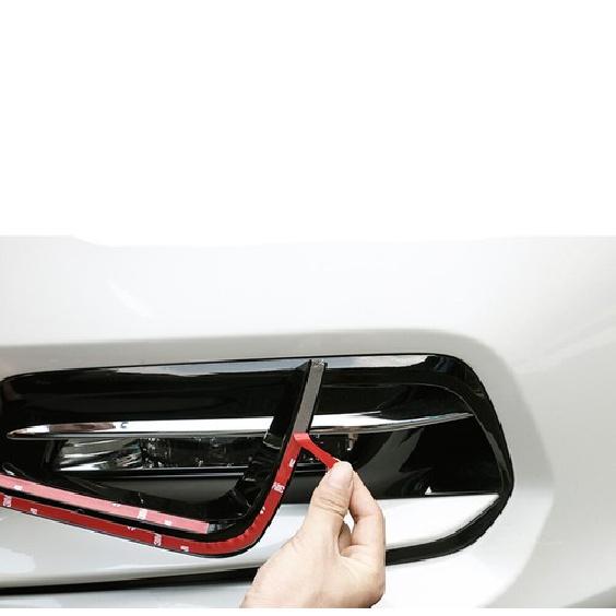 New Front Fog Light Lamp Eyebrow Cover Trims For 2018-20 Honda Accord Black DNN