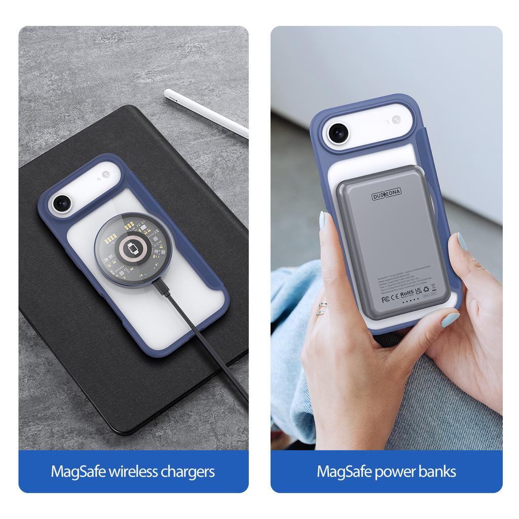 For iPhone Air Leather Case DUX DUCIS Skin X Pro Series Flip Cover Compatible with MagSafe
