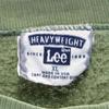 Lee 90s Old USA Made Heavy Weight Long Sleeve Sweat Trainer XL Greenish Men's Used