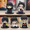 15pcs Demon Slayer Model Toy Anime Kimetsu no Yaiba Q Version Sitting Tanjiro Nidouzi Inosuke Zenizu Figural Plaything PVC Model Gift