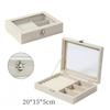 Premium Large Capacity Jewelry Box Flannel Jewelry Box Ring Necklace Jewelry Earrings Storage Box