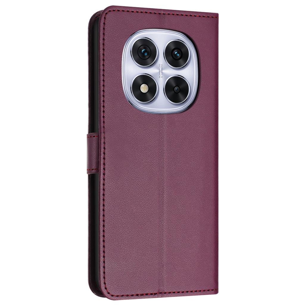 Do Xiaomi Redmi Note 14 Pro+ 5G/Note 14 Pro 5G/Note 14 Pro 4G/Poco X7 5G Etui Portfel Skórzane z Podstawką i Paskiem