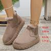 Women’s Slip-On Platform Short Winter Boots Warm Cotton Shoes