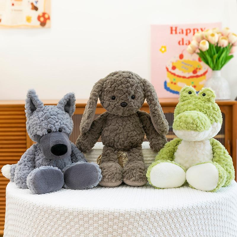Cute Nebula Sheep Fox Plush Toy Rabbit Alligator Sleeping Pillow Children's Gray Wolf Doll
