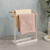 Stable Free Standing Towel Rack Metal Washcloth Dishcloth Hanger Vertical Towel Holder Kitchen