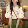 ZANZEA Women Casual V-Neck Summer Half Sleeve Floral Blouse