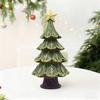 Christmas Tree Statue Small Decorations for Shelf Holiday Landscape