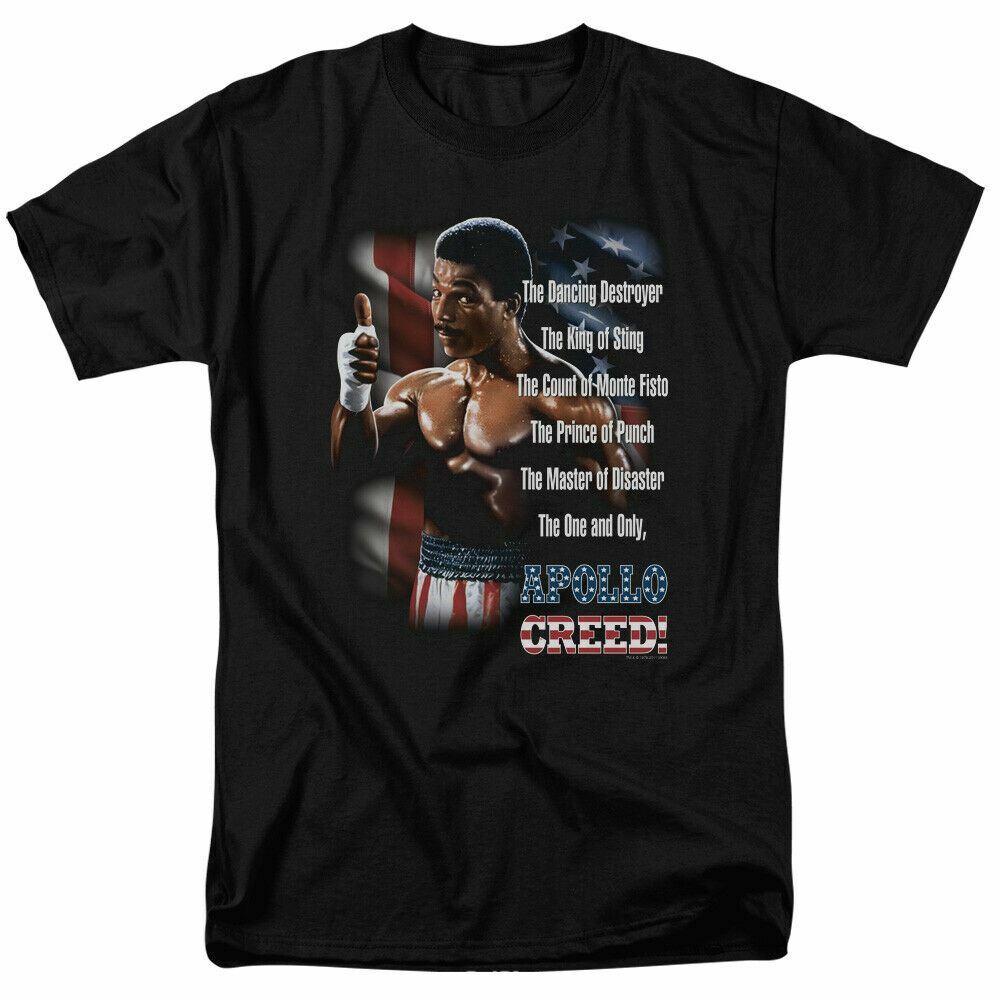 Футболка мужская Rocky The One and Only Лицензированная Боксерский Фильм Футболка Бальбоа Крид Черная M