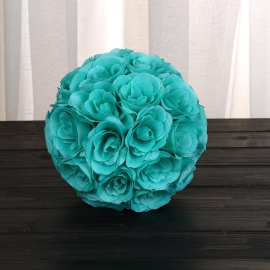 7inch Artificial Rose Silk Flower Kissing Ball Wedding Party Mall DIY Decoration