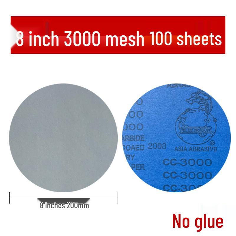 Eagle Brand 8-inch Wet/Dry Metallographic Sanding Disc for Woodworking and Polishing