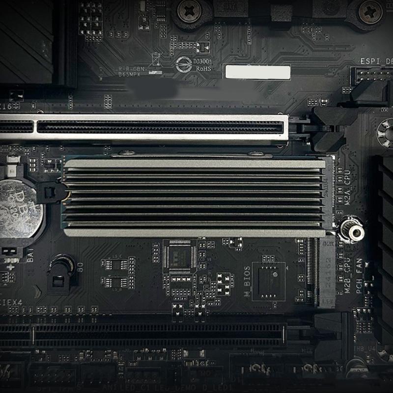 High Efficiency Cooling Solution For M.2 12 2280 SSDs Featuring Aluminum Construction And Silents Operation