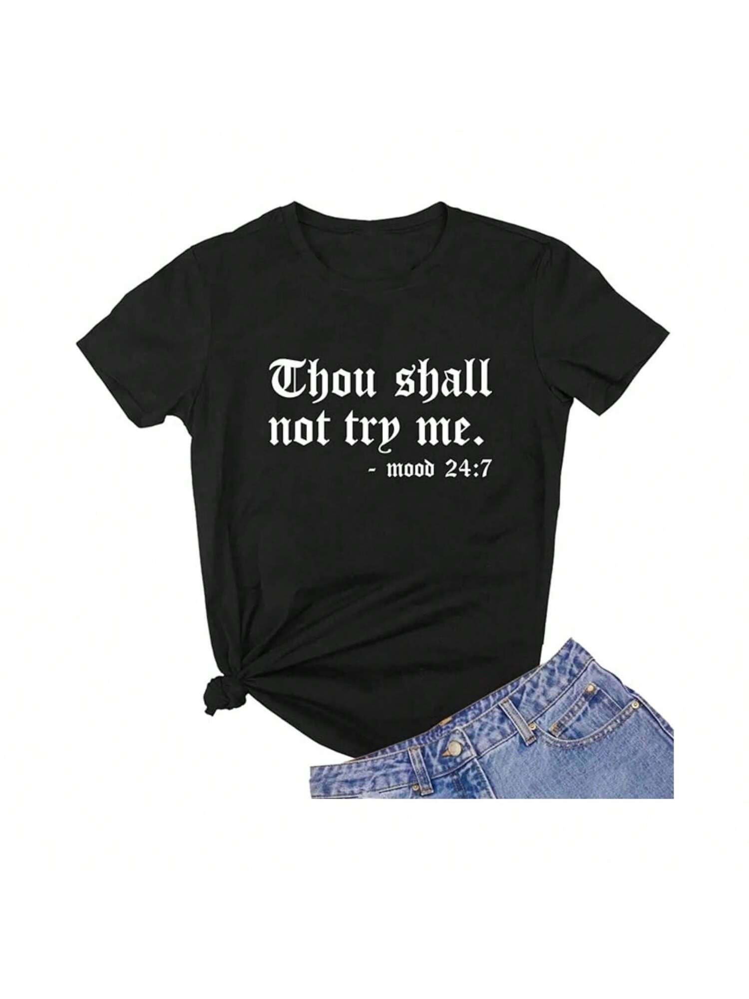 2024 LOOKFACE Wounisex Graphic Cute T Shirts Funny Tees Wounisex s Crewneck High Quality Fashion 100% Cotton T-Shirt 01232 S разноцветный