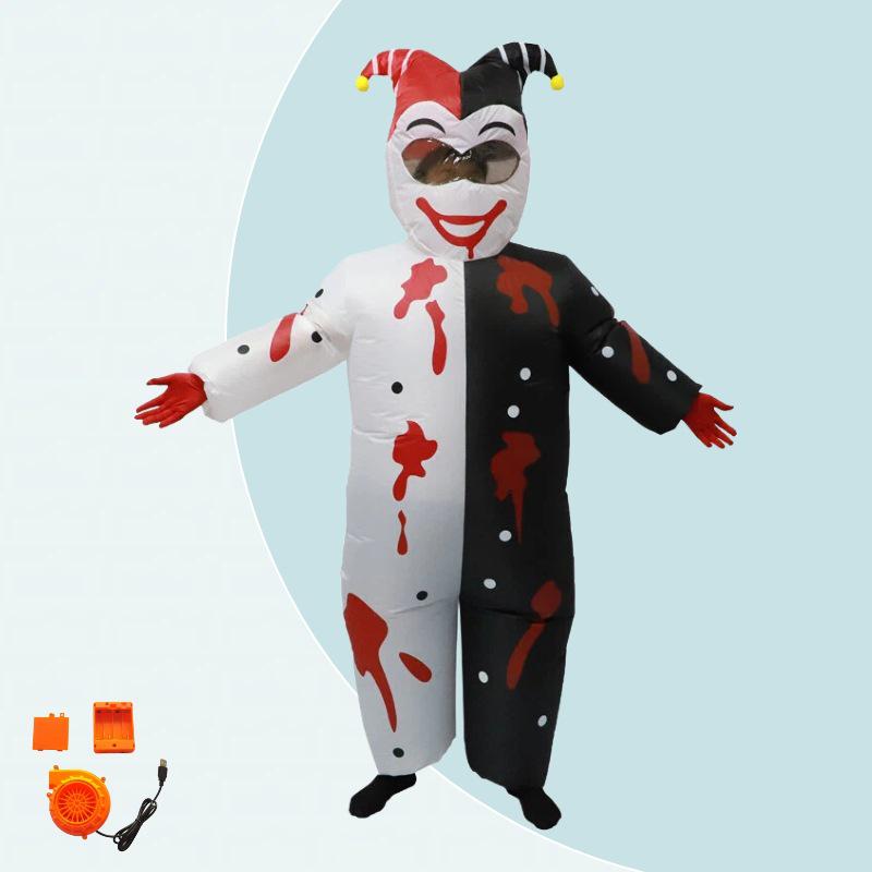 Funny Cartoon Clown Inflatable Costume for Halloween Party Performance