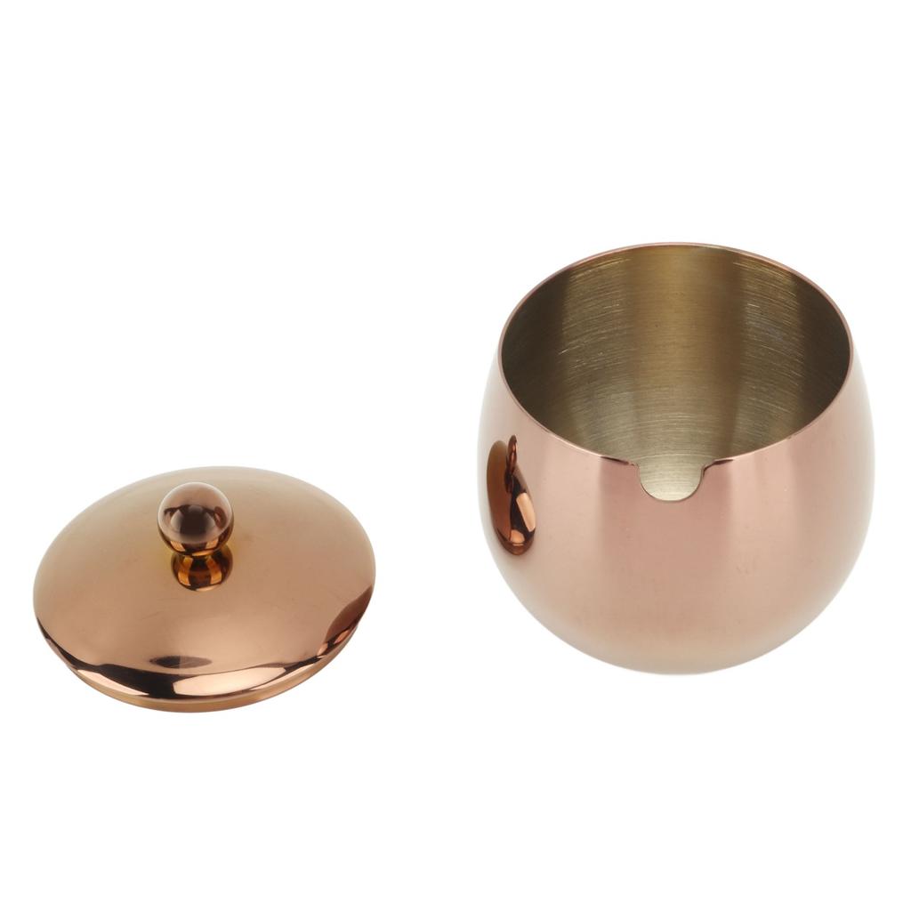 Large Stainless Steel Sugar Bowl Spice Jar With Lid Storage For Salt Candy Coffee Dishwasher Safe