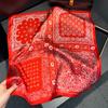 100% Silk Square Scarf Women Neck Bandana Mulberry Scarves Female Neckerchief Fashion Headkerchief Shawl Wrap Hijab