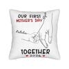 Our First Mothers Day Together Pillow Case Soft Pillow Cover For Living Room Bed Chair Morden Pillowcases