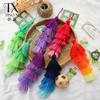 2026 Chinese New Year Tassel Pendant: 5-Color Gradient Fresh Flower Bouquet Hanging Ornament for DIY Decoration.