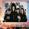 Tokio Hotel Rock Band Bill Kaulitz DIY Wall Tapestry Hanging Tarot Hippie Wall Rugs Dorm Home Decor