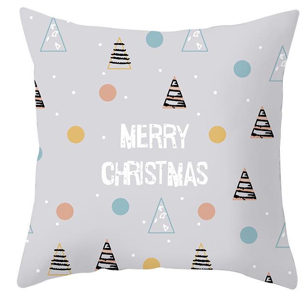 New Christmas Pillowcase Small Fresh Christmas Tree Home Cushion Cover