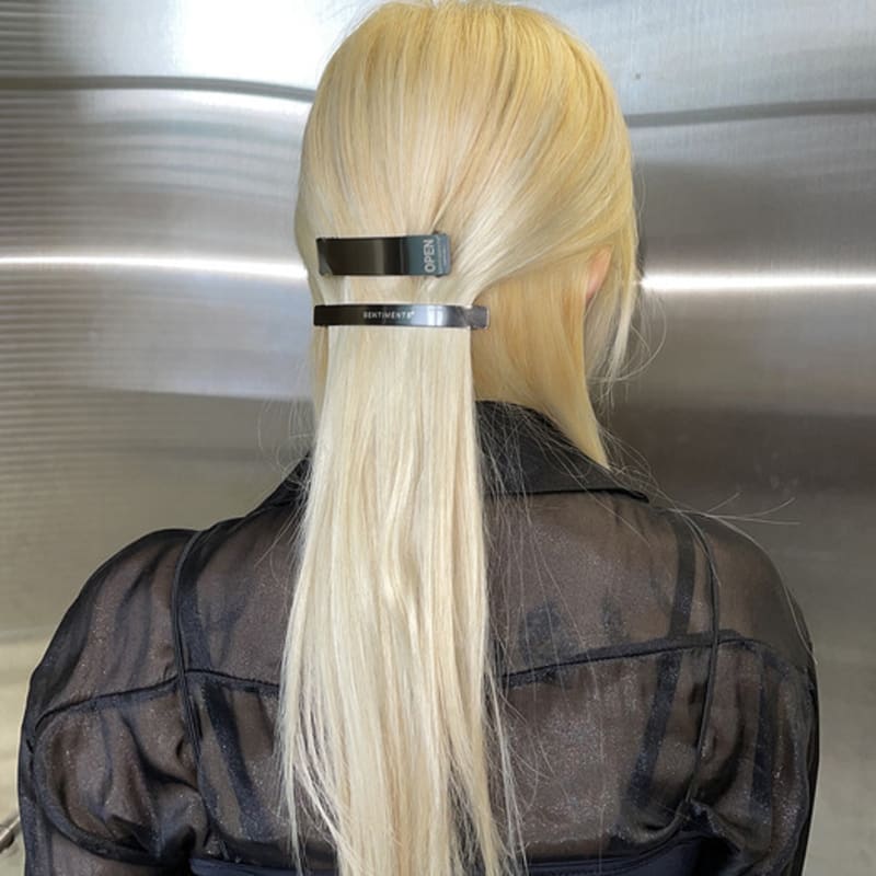 SENTIMENTS NO.372 [BLACK] HAIR OPEN PIN 2SET