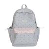 Student Schoolbag Large Capacity Multi-Function Backpack Dot Bow Print Women's Lightweight Backpack