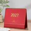 Paper 2027 Desk Calendar Spiral Binding Flip Calendar Durable Academic Planner  Office Desk