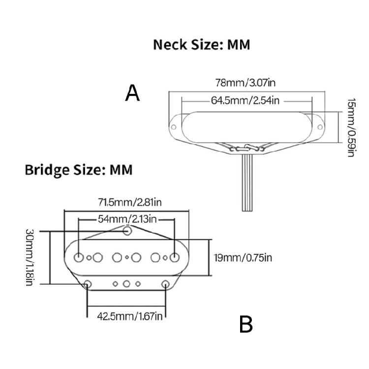 Clear Tone Alnico 5 Pickup Bridge Pickup Warm Sound Alnico 5 Guitar Pick for Musicians Seeking Superior Sound Quality