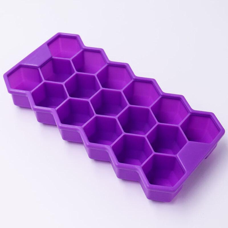 Commercial 17-Grid Honeycomb Silicone Ice Cube Tray