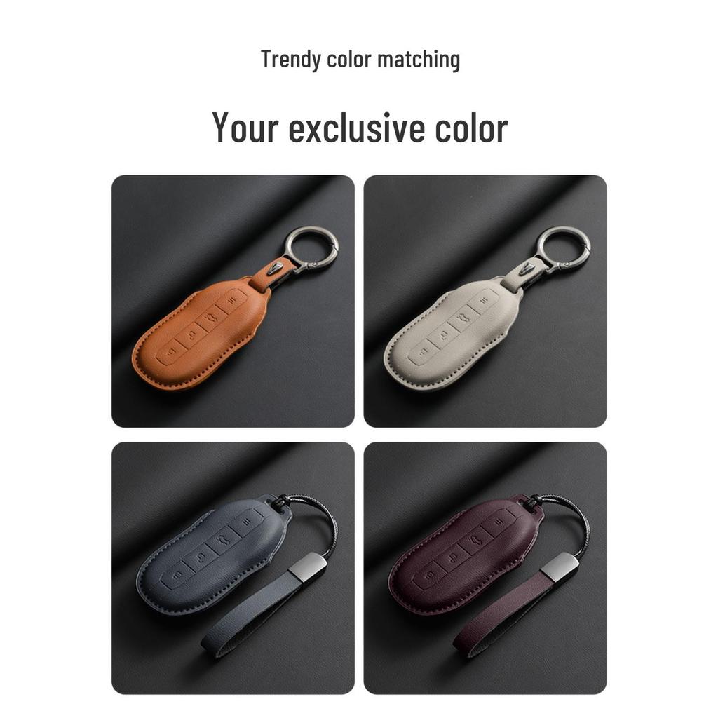Xiaomi SU7 Coral Orange Car Key Shell with Buckle
