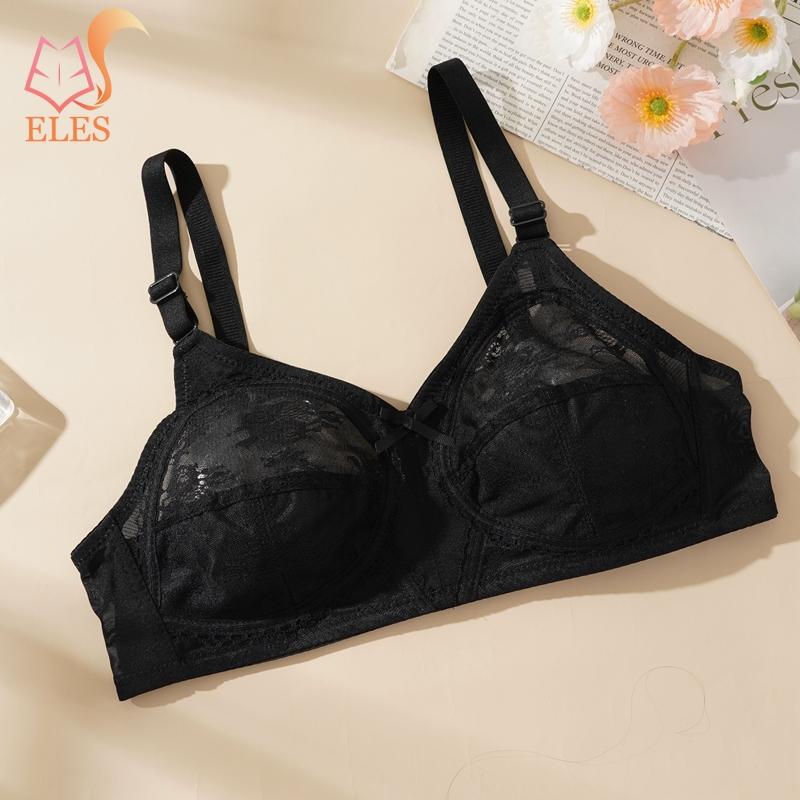 Große Größe BH Ultradünne Sexy Spitze Ohne Stahlring Raffiniert Atmungsaktiv Transparent Unterwäsche BH für Frauen