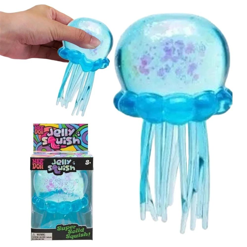 Roztomilá chobotnica Nee Doh Jelly Hops Fidget Hračka, Vodotesná Senzorická Hračka do Vody, Skvelý Darček pre Chlapcov a Dievčatá