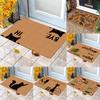 Cute Cat Theme Door Mat With Black Cat Silhouette Cartoon Cat Patterns Soft Decorative Entryway Rug For Home Decor Gifts