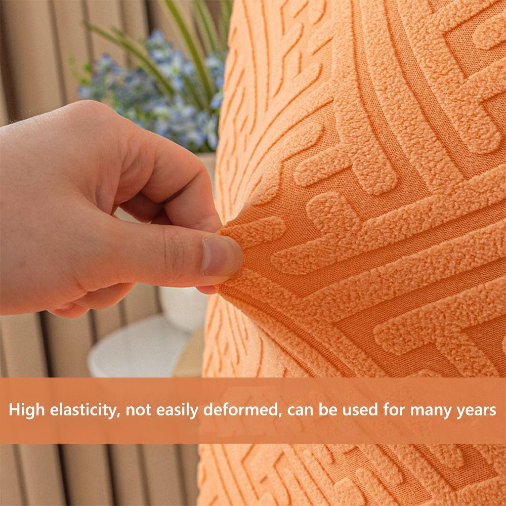New Skirt Dining Chair Cover Jacquard Soft Anti-dirty Stool Slipcover Elastic Thickened Living Home Decor Pet Room
