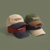 Herren Vintage Amerikanische Bestickte Baumwoll-Baseballkappe, Sonnenschutz Atmungsaktiv Klassisches Design, Für Männer Outdoor Täglichen Gebrauch