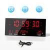 Classic LED Plug-in Wall Clock, Multifunctional Smart Electronic Calendar Clock for Living Room, 3615