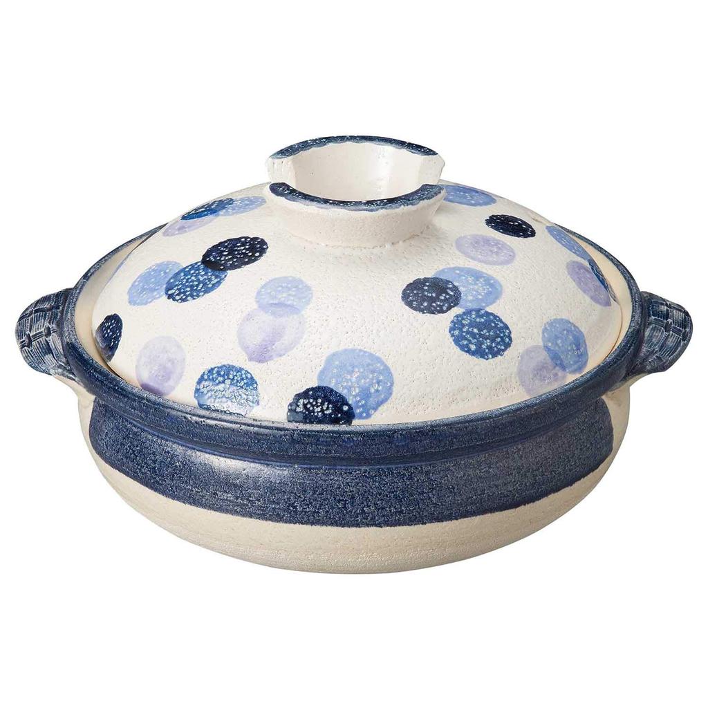 Santo Banko Ware Terre Cuite Taille Pois Fabriqué en 18195 Pot Blanc, 7, 1-2 portions, 1,4L, Motif, Japon,